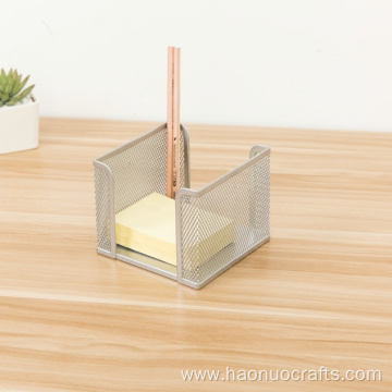 Open notepad box metal grid simple stationery